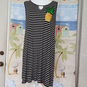 Pretty horizontal stripe dress. Size XL.